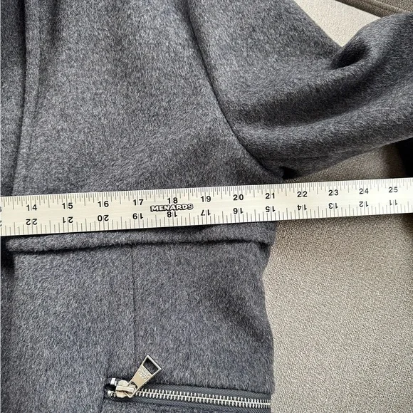 KARL LAGERFELD NWT WINTER ZIP AND SNAP COAT IN HEATHER GRAY XL - Picture 14 of 16